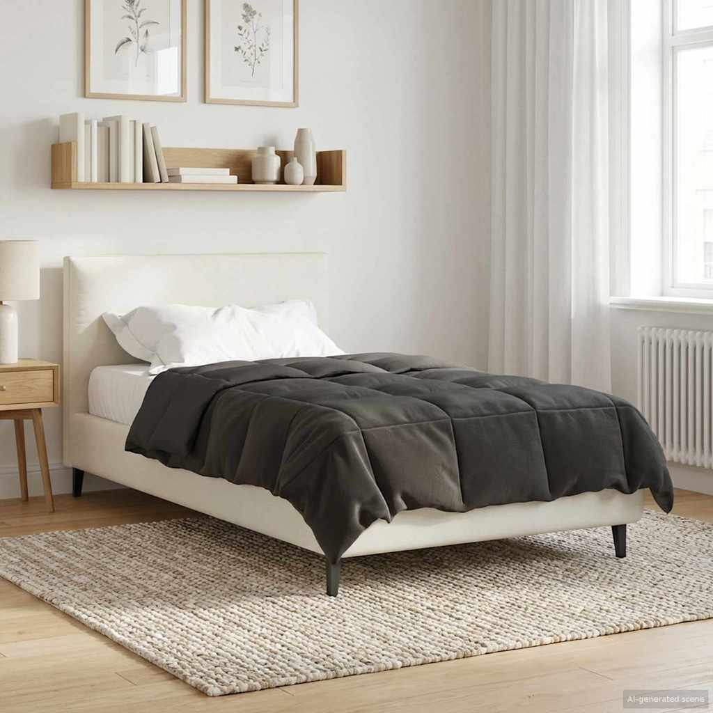 Piumino Letto Estivo 135 x 220 cm Estate Antracite Traspirante