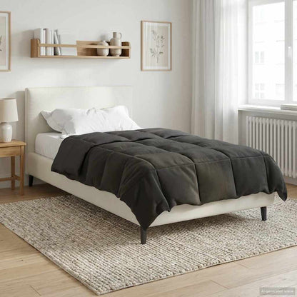 Piumino Letto Estivo 140 x 220 cm Estate Antracite Traspirante