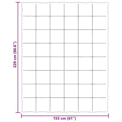 Piumino Letto Estivo 155 x 220 cm Estate Antracite Traspirante