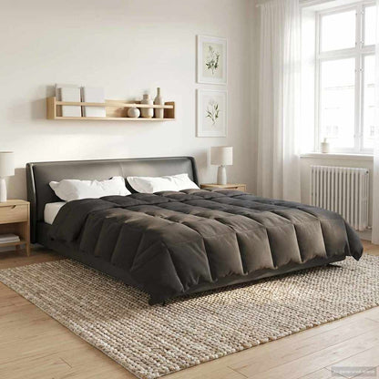 Piumino Letto Estivo 200 x 220 cm Estate Antracite Traspirante