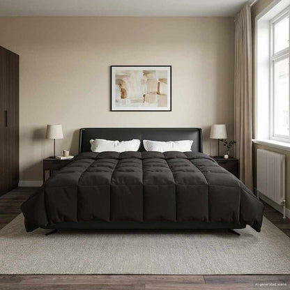 Piumino Letto Estivo 200 x 220 cm Estate Antracite Traspirante