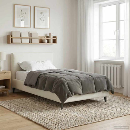 Piumino Letto Estivo 135 x 200 cm Estate Grigio Chiaro