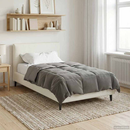 Piumino Letto Estivo 140 x 200 cm Estate Grigio Chiaro