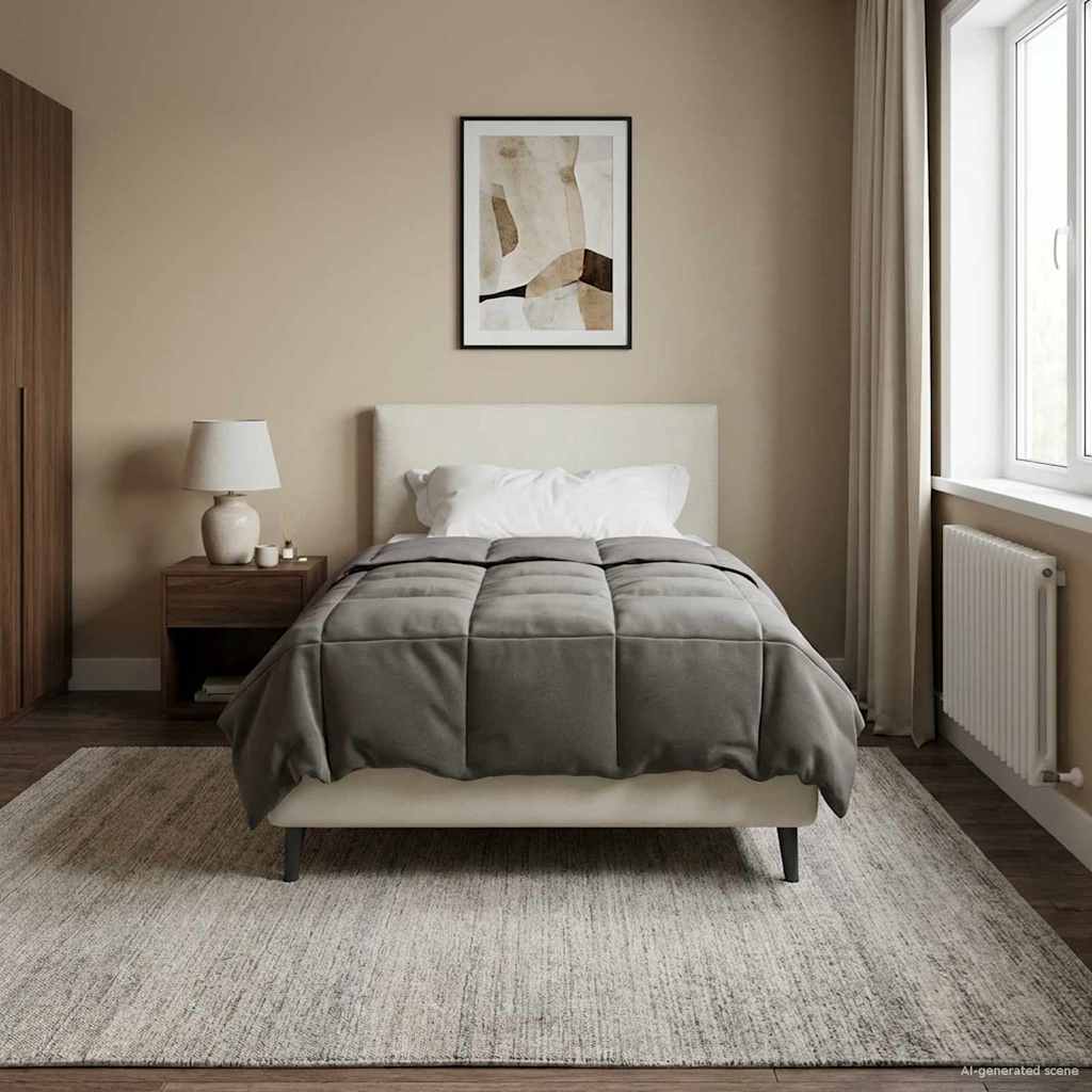 Piumino Letto Estivo 155 x 200 cm Estate Grigio Chiaro