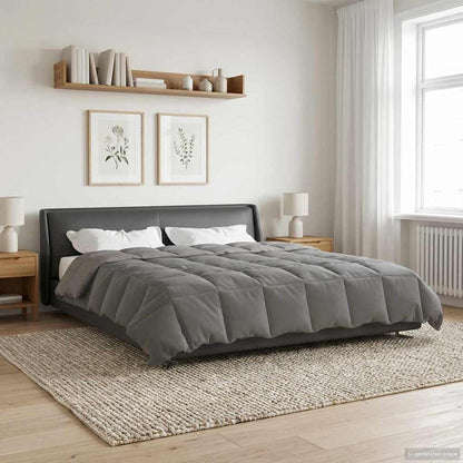 Piumino Letto Estivo 200 x 240 cm Estate Grigio Chiaro