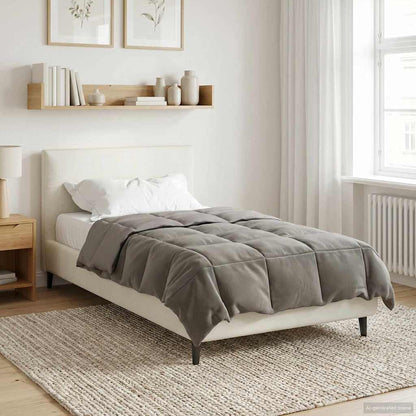 Piumino Letto Estivo 135 x 220 cm Estate Grigio Chiaro