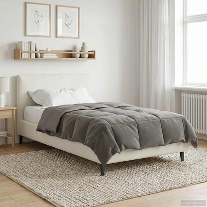 Piumino Letto Estivo 140 x 220 cm Estate Grigio Chiaro