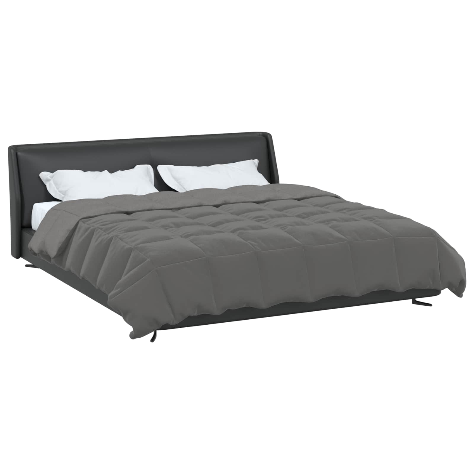 Duvet Estivo Trapuntato Grigio chiaro 220 x 260 cm Microfibra | homemem39