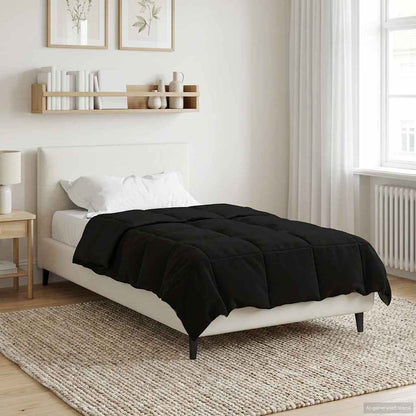 Piumino Letto Estivo 135 x 220 cm Estate Nero Traspirante