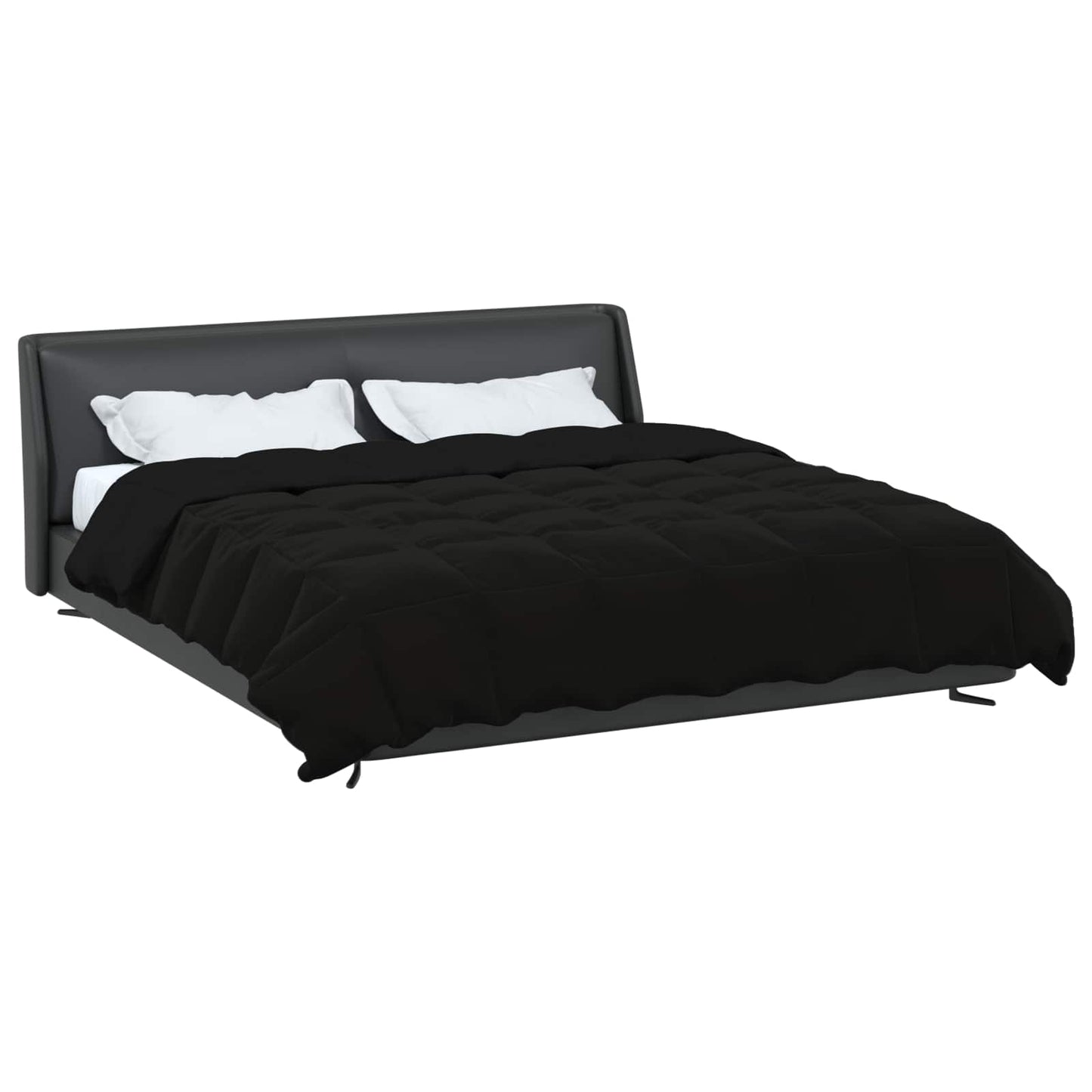 Piumino Letto Estivo 220 x 240 cm Estate Nero Traspirante