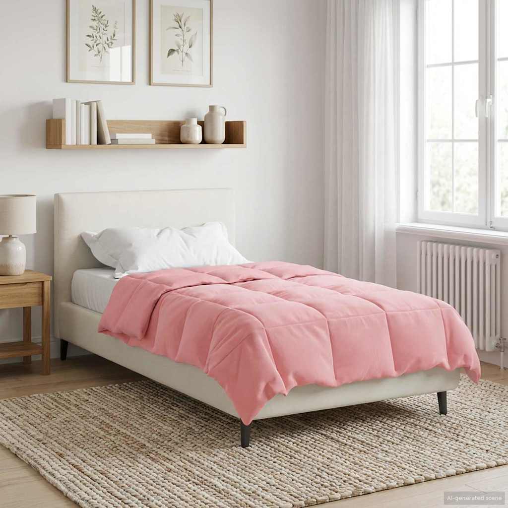 Piumino Letto Estivo 155 x 200 cm Estate Rosa Traspirante