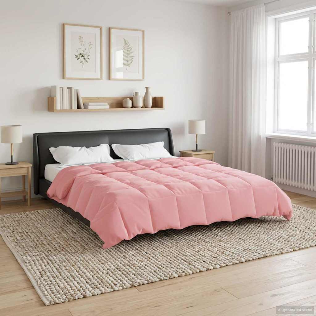 Piumino Letto Estivo 200 x 200 cm Estate Rosa Traspirante