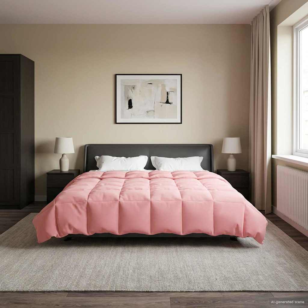 Piumino Letto Estivo 200 x 200 cm Estate Rosa Traspirante