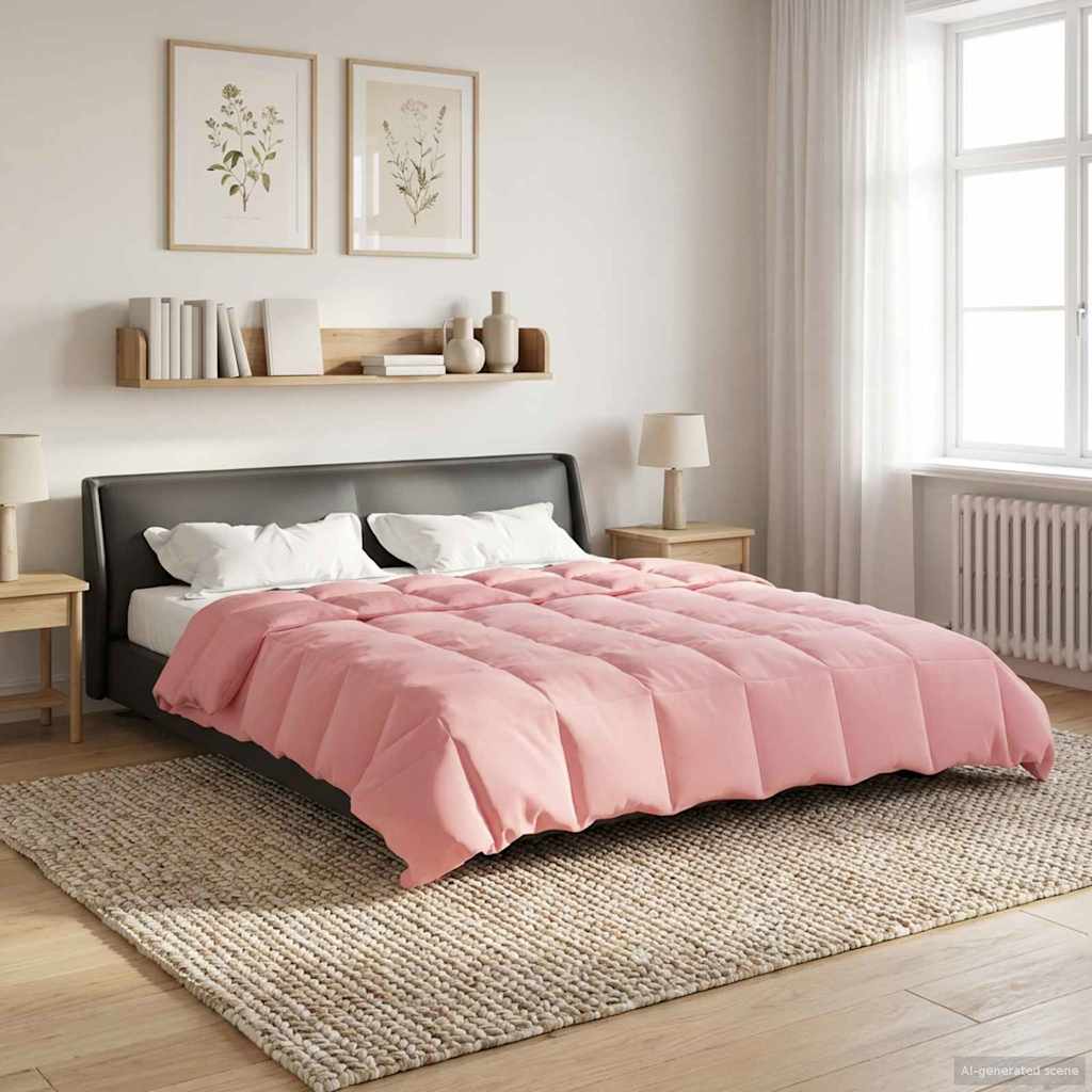 Piumino Letto Estivo 200 x 240 cm Estate Rosa Traspirante