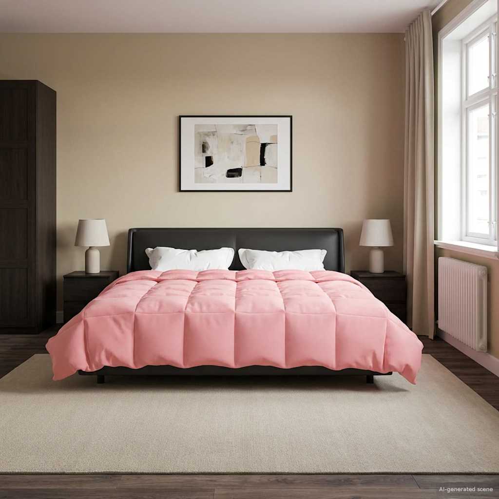 Piumino Letto Estivo 200 x 240 cm Estate Rosa Traspirante