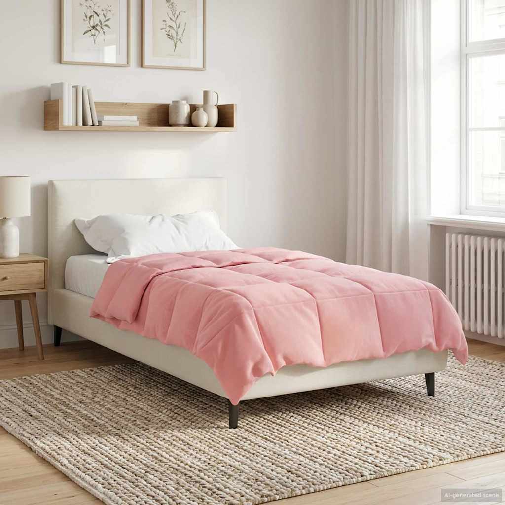Piumino Letto Estivo 135 x 220 cm Estate Rosa Traspirante