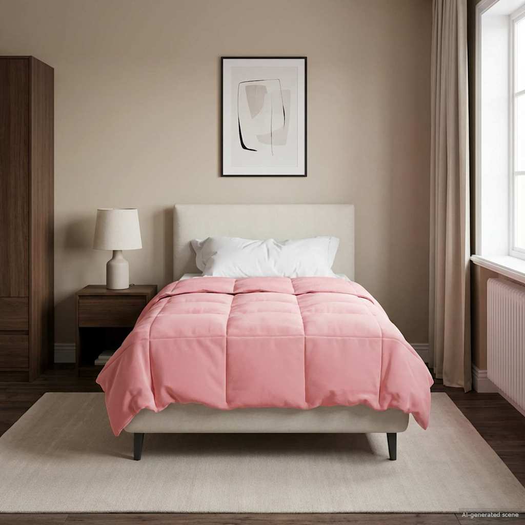 Piumino Letto Estivo 135 x 220 cm Estate Rosa Traspirante
