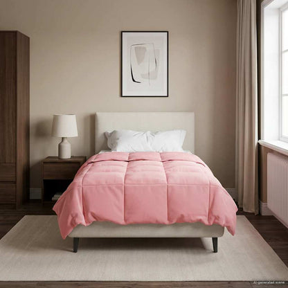 Piumino Letto Estivo 135 x 220 cm Estate Rosa Traspirante
