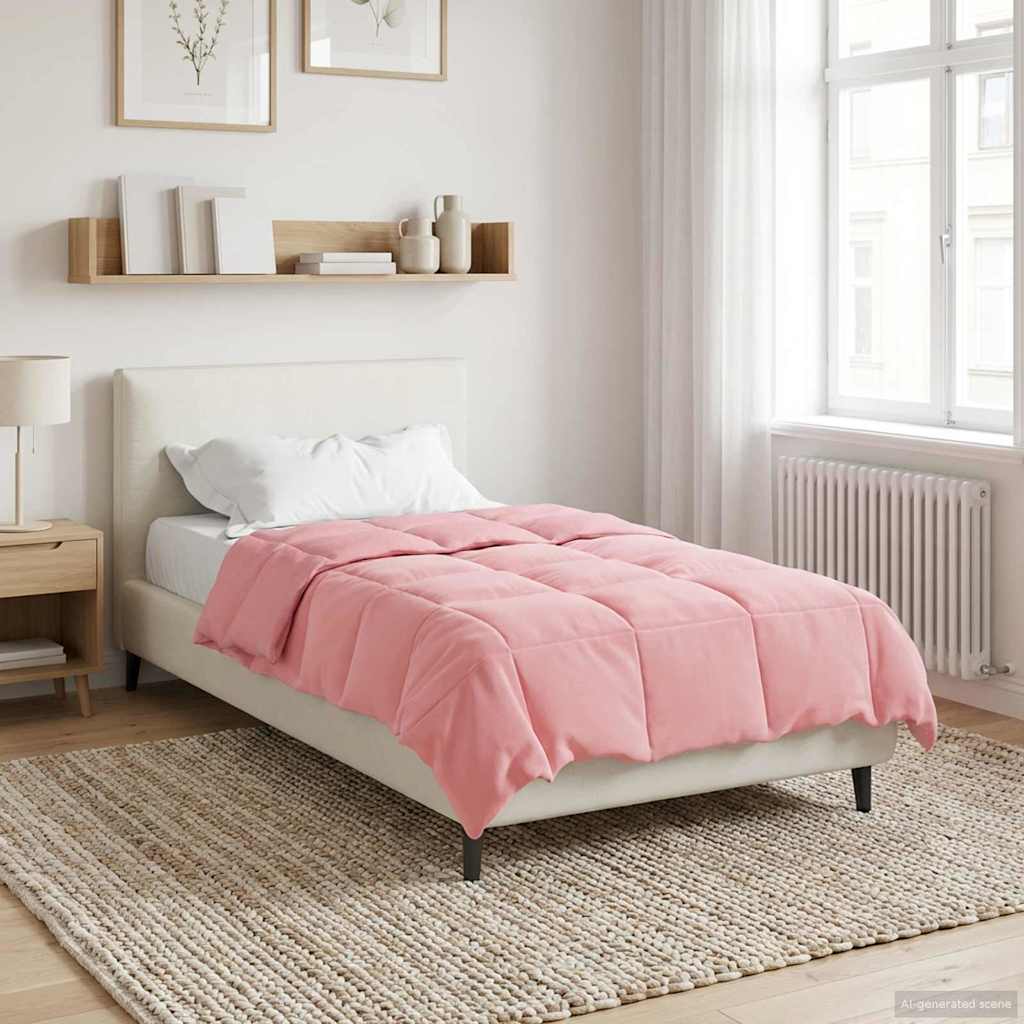 Piumino Letto Estivo 140 x 220 cm Estate Rosa Traspirante