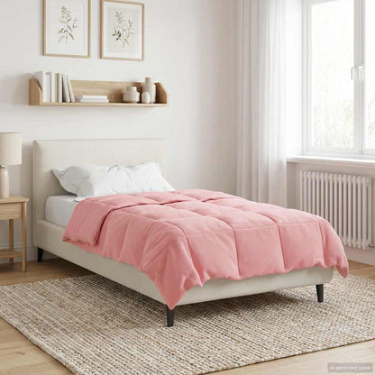 Piumino Letto Estivo 155 x 220 cm Estate Rosa Traspirante