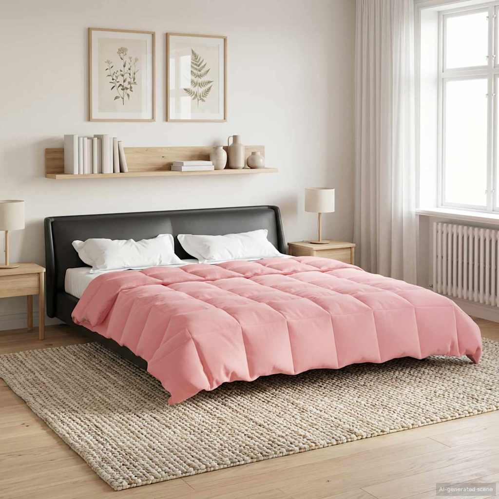 Piumino Letto Estivo 200 x 220 cm Estate Rosa Traspirante