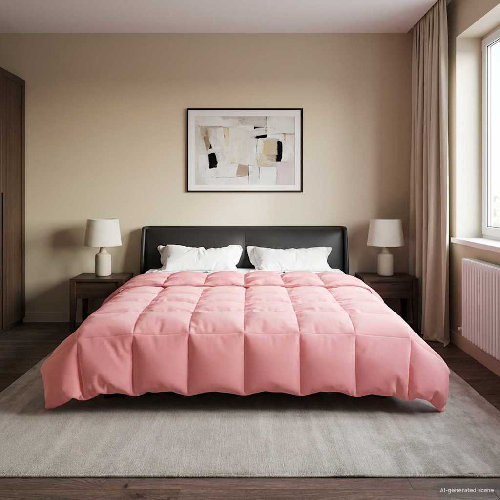 Piumino Letto Estivo 200 x 220 cm Estate Rosa Traspirante