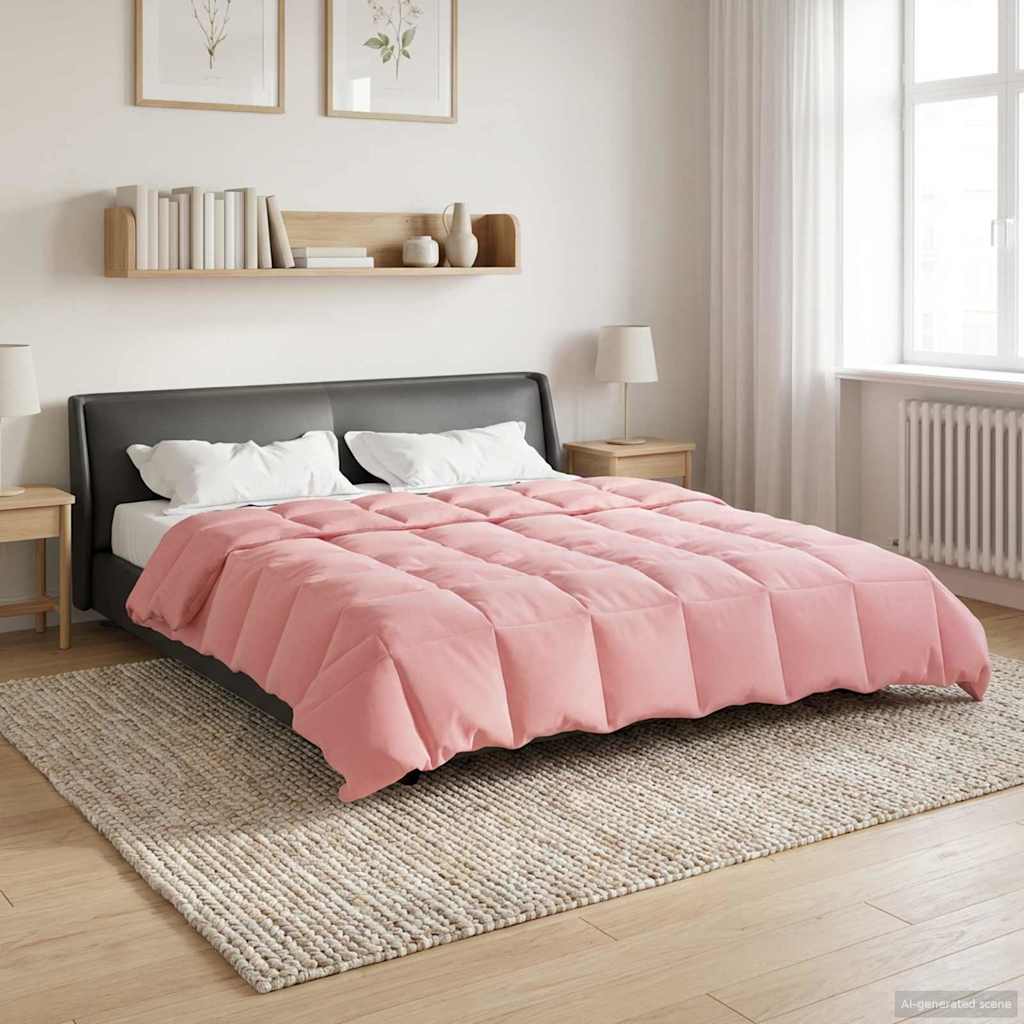 Piumino Letto Estivo 220 x 240 cm Estate Rosa Traspirante