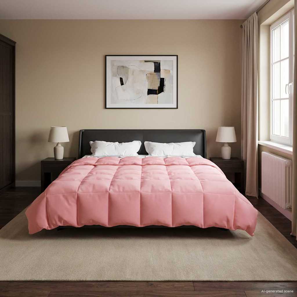 Piumino Letto Estivo 220 x 240 cm Estate Rosa Traspirante
