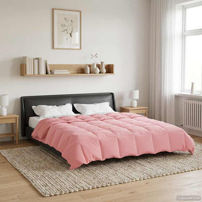 Piumino Letto Estivo 240 x 260 cm Estate Rosa Traspirante