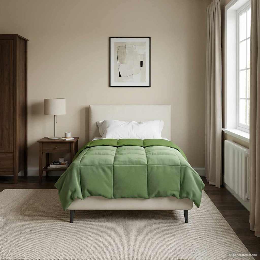 Piumino Letto Estivo 140 x 200 cm Estate Verde Traspirante