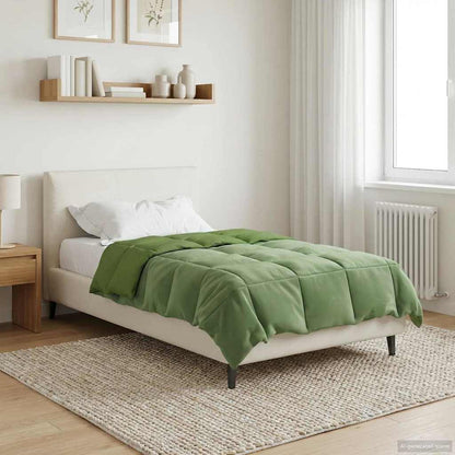 Piumino Letto Estivo 155 x 200 cm Estate Verde Traspirante