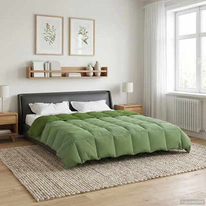 Piumino Letto Estivo 200 x 200 cm Estate Verde Traspirante