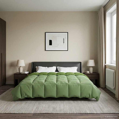 Piumino Letto Estivo 200 x 240 cm Estate Verde Traspirante