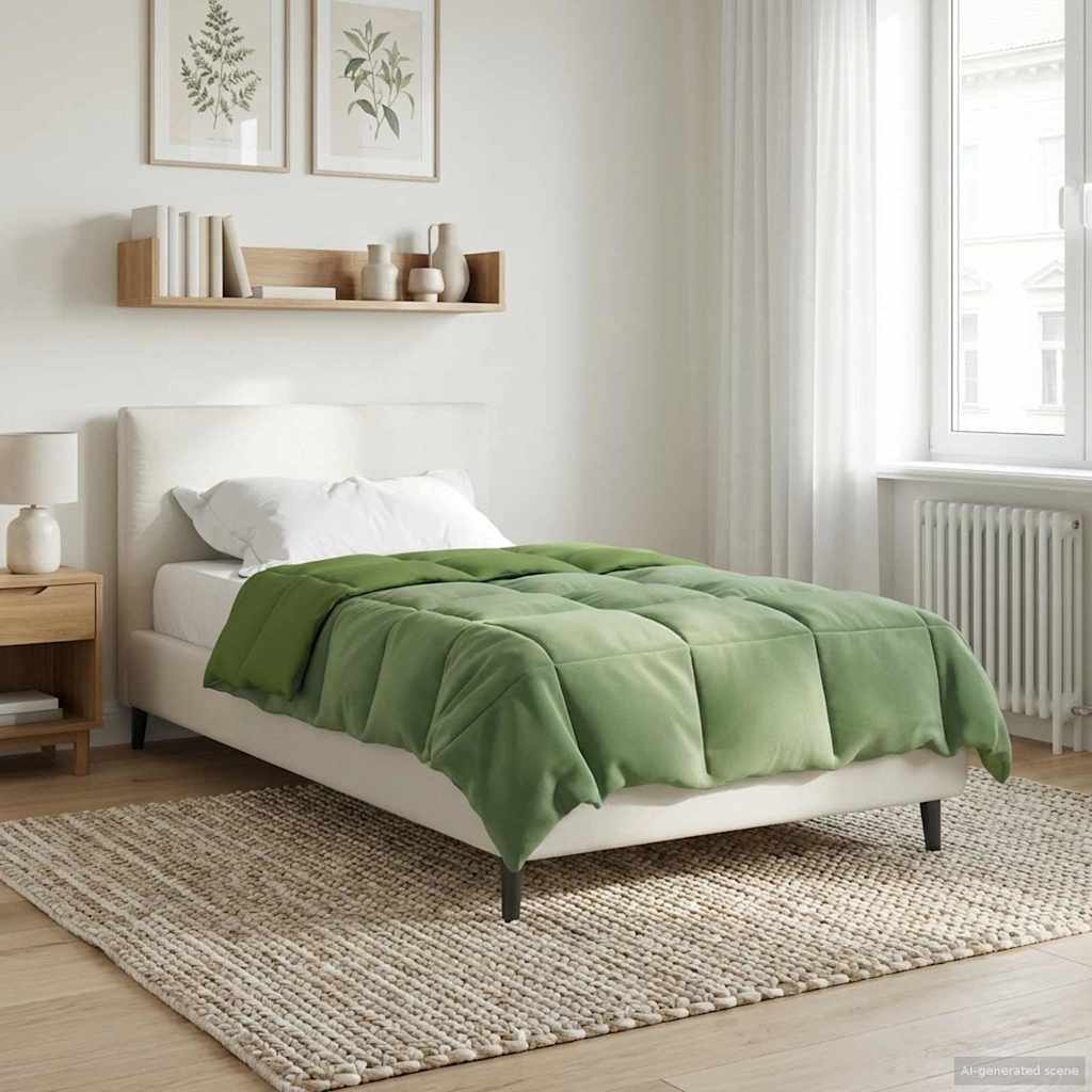 Piumino Letto Estivo 135 x 220 cm Estate Verde Traspirante