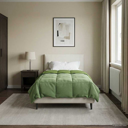 Piumino Letto Estivo 135 x 220 cm Estate Verde Traspirante