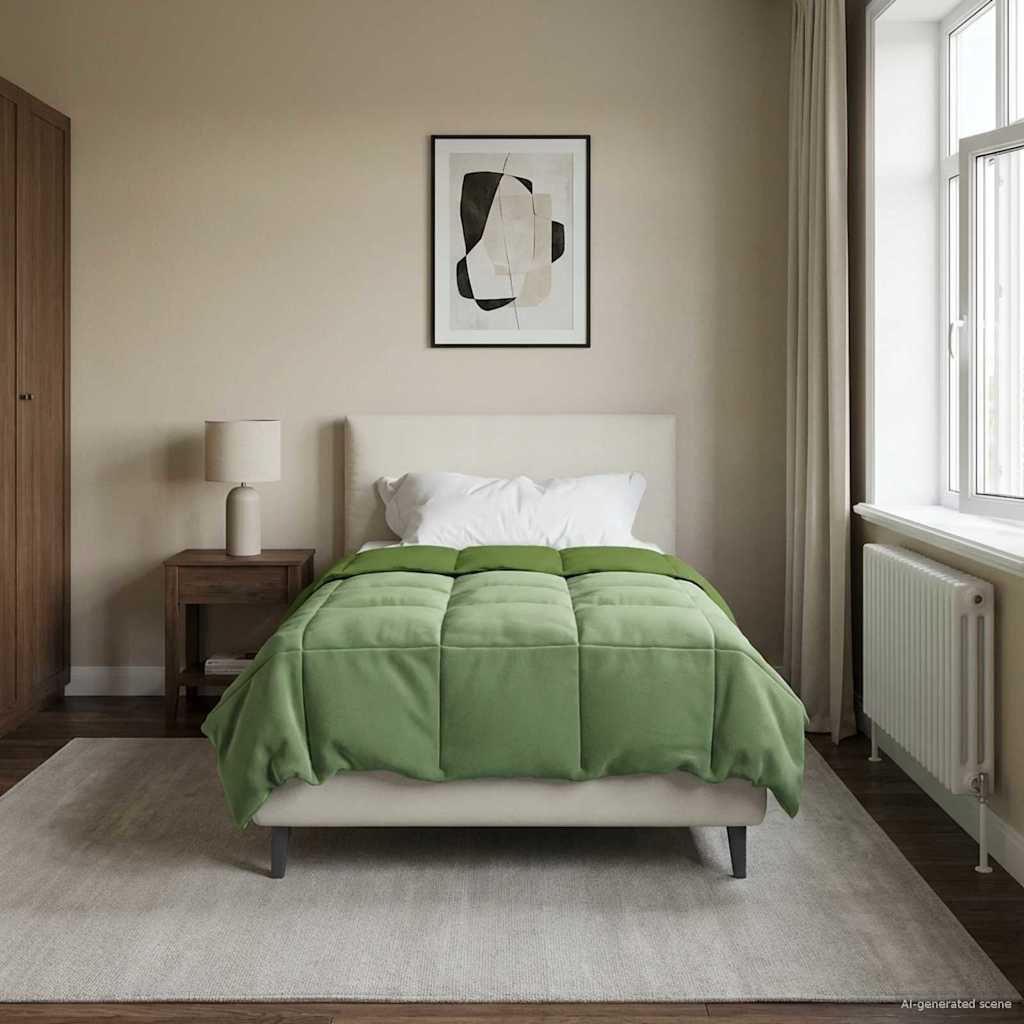 Piumino Letto Estivo 140 x 220 cm Estate Verde Traspirante