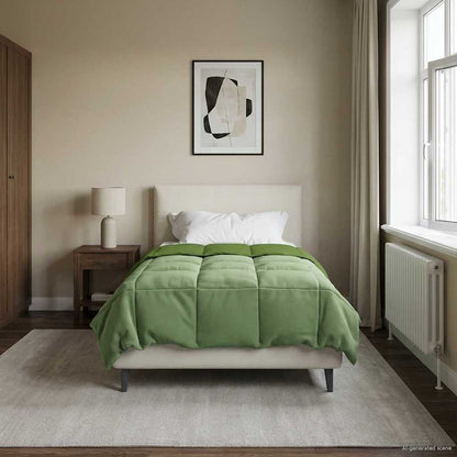Piumino Letto Estivo 140 x 220 cm Estate Verde Traspirante