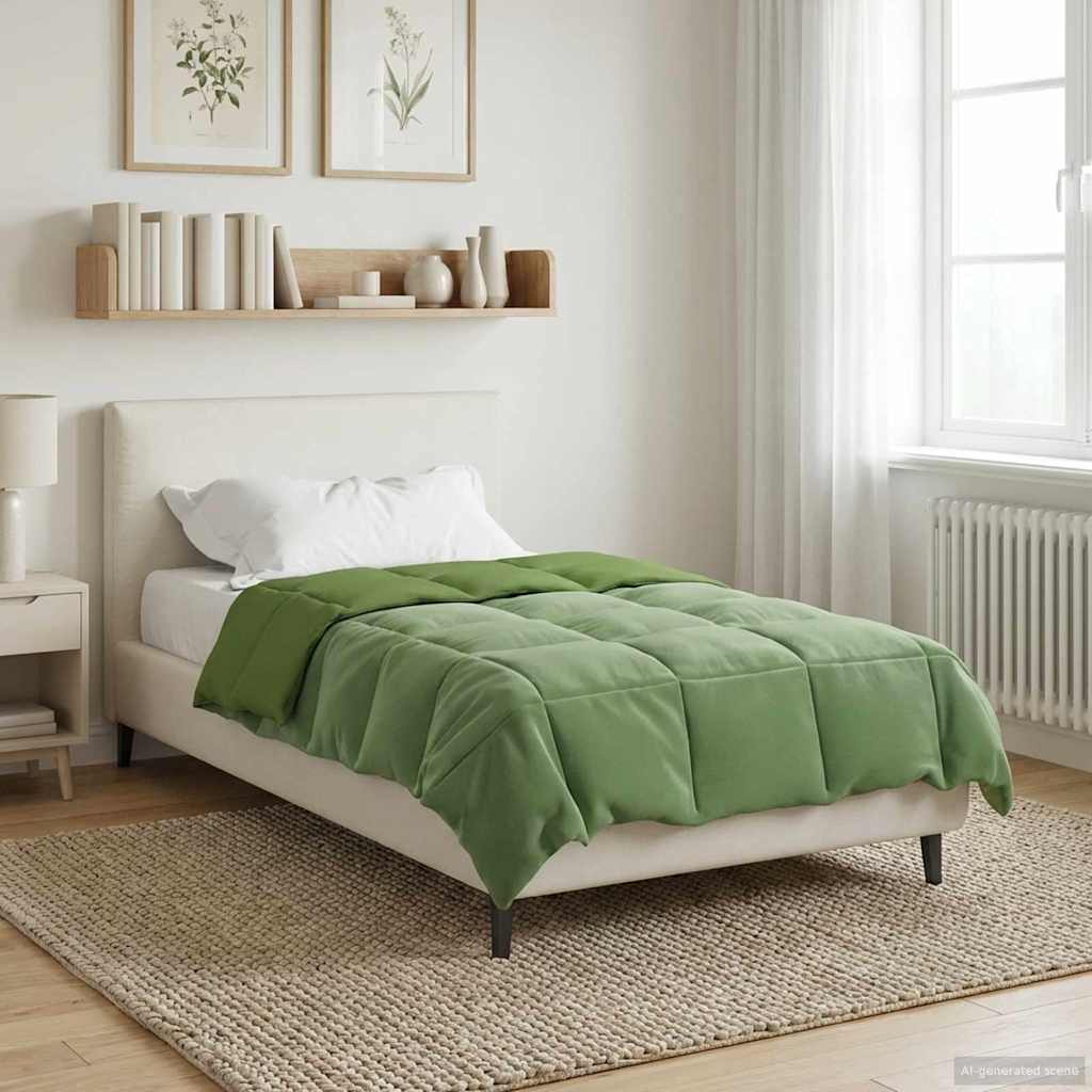 Piumino Letto Estivo 155 x 220 cm Estate Verde Traspirante