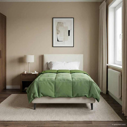 Piumino Letto Estivo 155 x 220 cm Estate Verde Traspirante