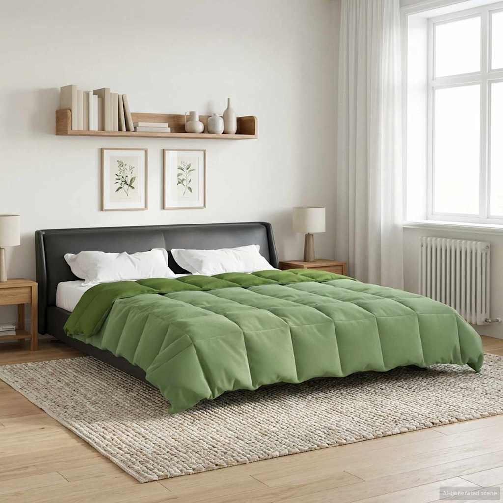 Piumino Letto Estivo 220 x 240 cm Estate Verde Traspirante