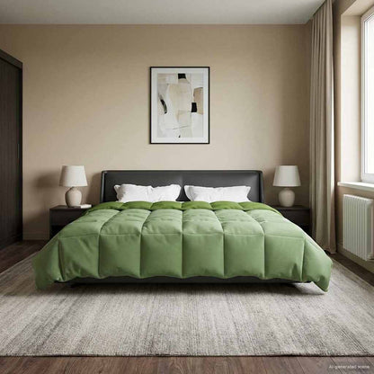 Piumino Letto Estivo 220 x 240 cm Estate Verde Traspirante