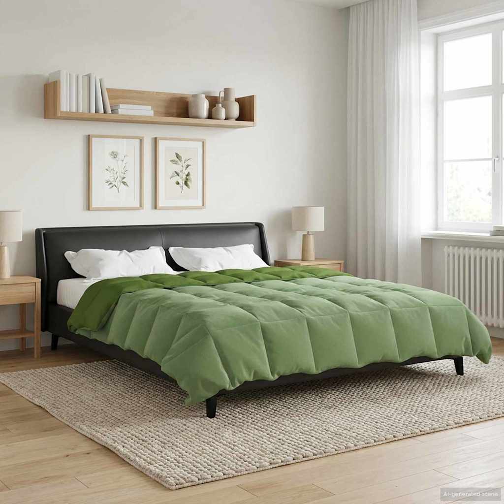 Piumino Letto Estivo 220 x 260 cm Estate Verde Traspirante