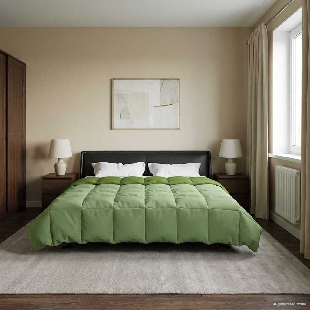 Piumino Letto Estivo 220 x 260 cm Estate Verde Traspirante