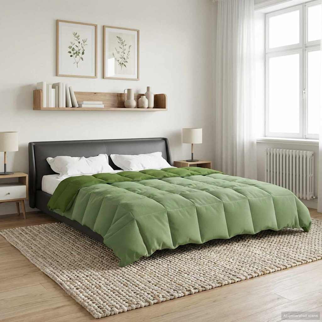 Piumino Letto Estivo 240 x 260 cm Estate Verde Traspirante
