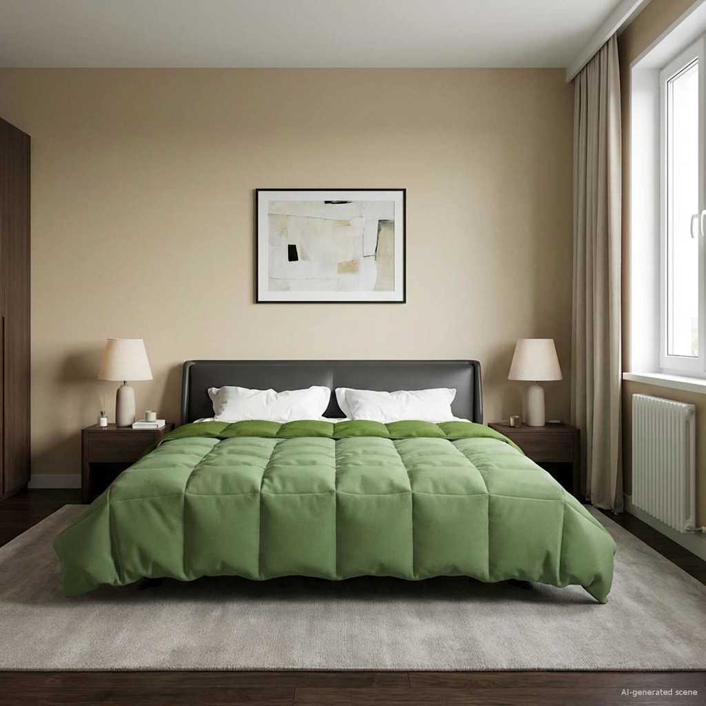 Piumino Letto Estivo 240 x 260 cm Estate Verde Traspirante