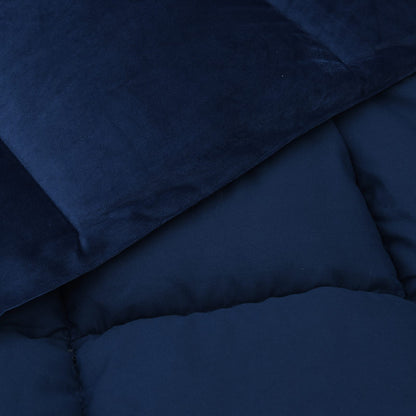 Piumino Letto Estivo 140 x 200 cm Estate Blu Scuro Traspirante