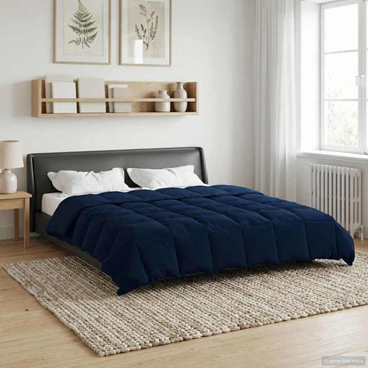 Piumino Letto Estivo 220 x 260 cm Estate Blu Scuro Traspirante