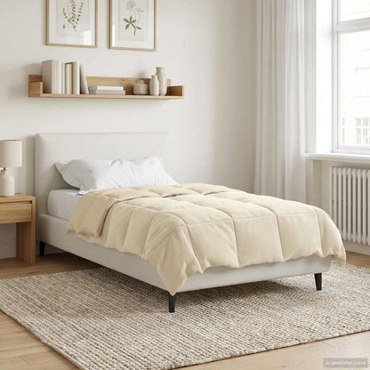 Piumino Letto Estivo 140 x 200 cm Estate Crema Traspirante