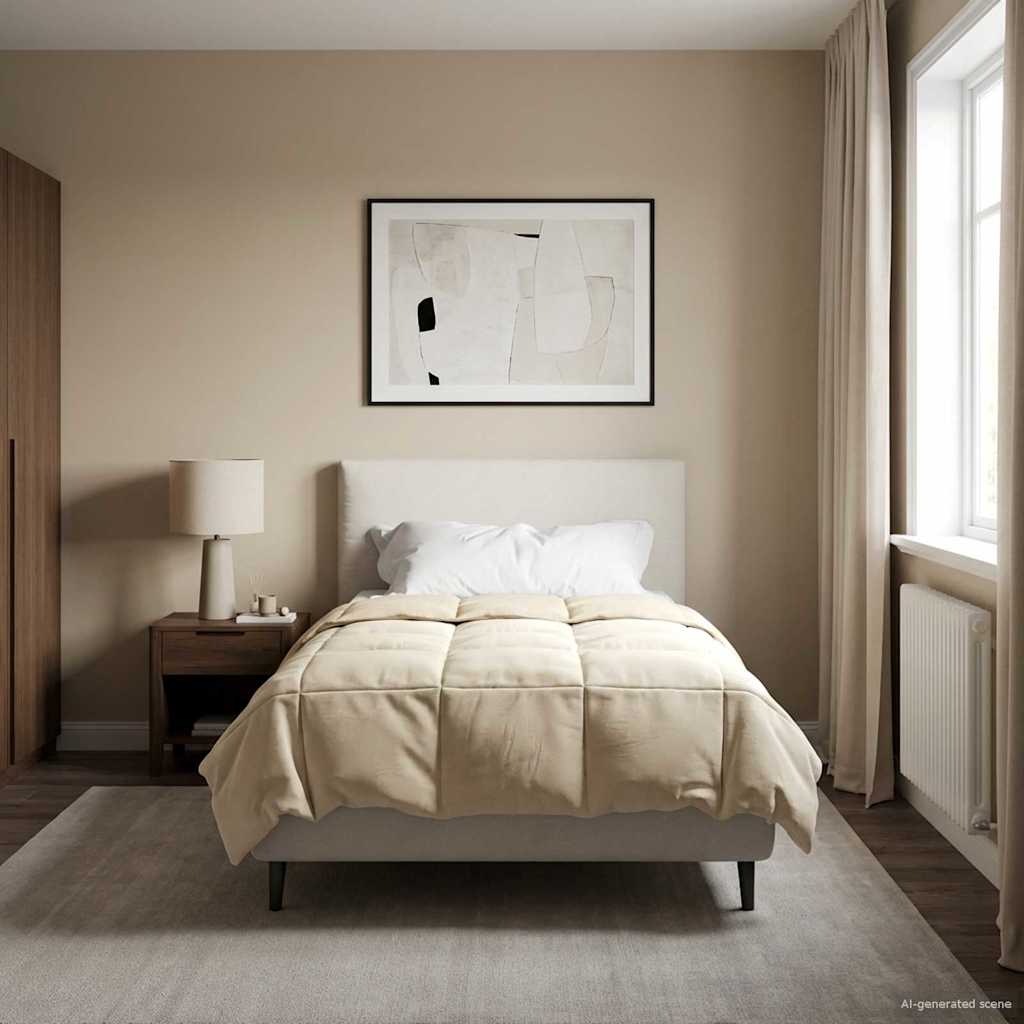 Piumino Letto Estivo 140 x 200 cm Estate Crema Traspirante