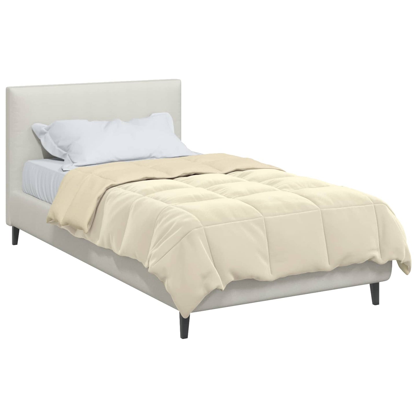 Piumino Letto Estivo 155 x 200 cm Estate Crema Traspirante